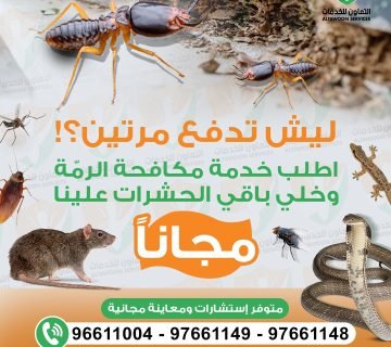 تكلفة العقد السنوي للوقاية من الرمة والنمل الأبيض في عمان